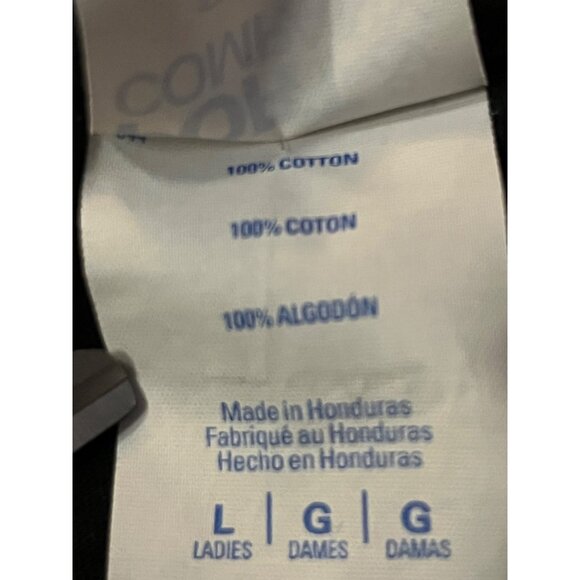 Iron Maiden T-Shirt Womens L 2019 Black Graphic Tee 100% Cotton Rock Band - Picture 7 of 12